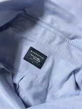 L0167 Maker's Shirt 鎌倉シャツ メンズ MANHATTAN 半袖 オックスフォード ボタンダウン カッター Yシャツ ビジネス カジュアル ブルー L_画像4