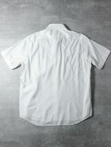 L0166 Maker's Shirt 鎌倉シャツ メンズ 半袖 ホリゾンタルカラー カッター Yシャツ ビジネス カジュアル ホワイト L_画像3