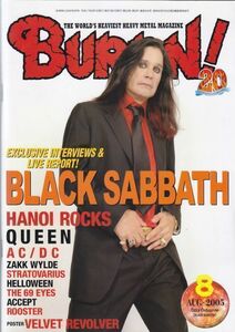 BURRN! BLACK SABBATH/HANOI ROCKS/QUEEN/AC/DC/ZAKK WYLDE/STRATOVARIUS/HELLOWEEN/ヘヴィ・メタル・マガジン2005年8月号