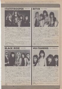 Statetrooper / Bitch / Black Rose / Wild Strawberries / 雑誌切り抜き