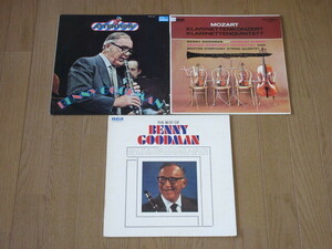 BENNY GOODMAN/3枚（LP）セット「モーツァルト/クラリネット協奏曲」輸入盤/BEST/ATTENTION/ベニー・グッドマン