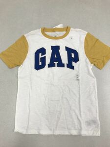 ■ＧＡＰ■新品■1６0サイズ■ギャップ■人気のロゴＴシャツ■白Ｔシャツ■青のＧＡＰロゴ■USA■11・2-2