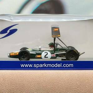 超希少スパーク SPARK 1/43 ブラバム Brabham BT23C F2 Essals GP 1968 J.リント Jochen Rindt SF251の画像1