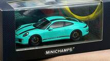 PMAミニチャンブス Minichamps 1/43 特注 ポルシェ Porsche 911R 2016ミントグリーン 504台限定 413 066228_画像4