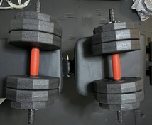 【新品特価】ダンベル 改良版 可変式 20kg 2個 重量調整 筋トレ ブラック　特価！_画像9