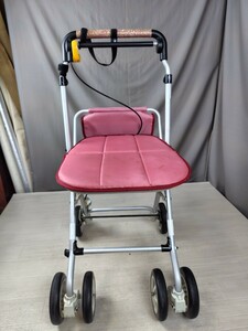 AI52] коляска для пожилых ручная тележка товары для ухода ходунки приспособление для ходьбы легкий складной ходьба машина Zojirushi baby wakwak Tanto 