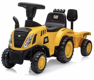 乗用玩具 足けり 玩具 CAT トラクター はたらく車 ［イエロー］ 【本州・四国は送料無料！】 子供 乗れる おもちゃ プレゼント１才～４才