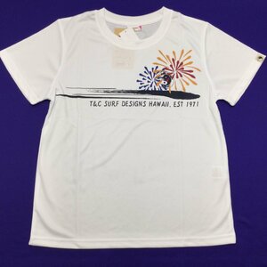 【送料無料】【新品】T&C Surf Designs レディース半袖Tシャツ　　L　　ホワイト★TCA12220