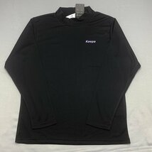 【送料無料】【新品】Kaepa レディース長袖Ｔシャツ（ハイネック 吸水速乾 UVカット 再帰反射）　　L　　 ブラック★583134_画像1