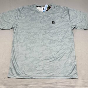 【送料無料】【新品】Kaepa メンズ半袖Tシャツ(吸水速乾 UVカット）　　L　　ライトグレー★34210