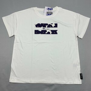 [ free shipping ][ new goods ] lady's short sleeves T-shirt ( contact cold sensation easy type ) M white *32207