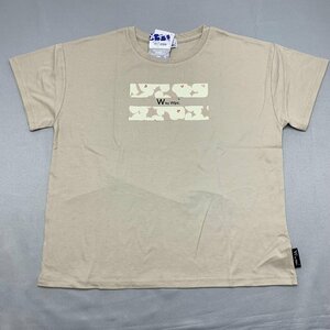 [ free shipping ][ new goods ] lady's short sleeves T-shirt ( contact cold sensation easy type ) M beige *32207