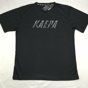 【送料無料】【新品】Kaepa メンズ半袖Tシャツ(吸水速乾 UVカット 再帰反射）　 LL　2L 　　ブラック★581205