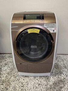★2016年製★ HITACHI BD-V110E3L ドラム式洗濯乾燥機　美品 ビッグドラム 風アイロン 温水ナイアガラ洗浄