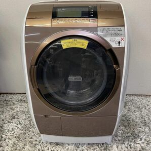 ★2016年製★ HITACHI BD-V110E3L ドラム式洗濯乾燥機　美品 ビッグドラム 風アイロン 温水ナイアガラ洗浄