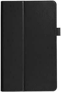 ピーシーエーテック au Qua tab 01 8インチ タブレット専用スタンド機能付きケース 二つ折 カバー 薄型 軽量型 PU