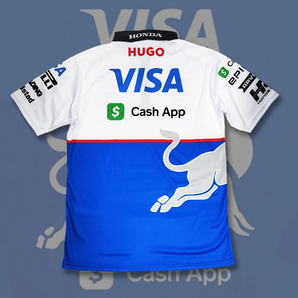 【Mサイズ】VISA Cash App RB F1チーム 2024 レプリカポロシャツ 角田裕毅 リカルド アパレルの画像5