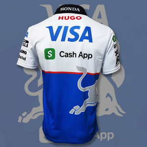 【XLサイズ】VISA Cash App RB F1チーム 2024 レプリカポロシャツ 角田裕毅 リカルド アパレルの画像3