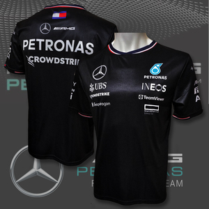 【XLサイズ】メルセデスAMG ペトロナス F1チーム 2024 レプリカTシャツ ハミルトン ラッセル アパレル