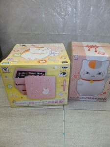  Natsume's Book of Friends nyanko. raw nyanko... Mini . multi-tiered food box BANDAInyanko. raw savings box set G8163