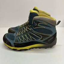 C659 ASOLO アゾロ トレッキングシューズ 登山靴 US7 25.5cm ブルー イエロー GORE-TEX ゴアテックス vibram ビブラムソール_画像2