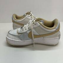 C970 NIKE ナイキ AIR FORCE 1 エアフォースワン レディース 厚底スニーカー US6 23cm ホワイト ベージュ_画像4