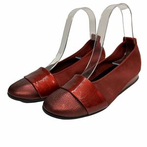 D058 archearushe туфли-лодочки женский туфли-лодочки 4 примерно 23.5cm красный эмаль n задний style 