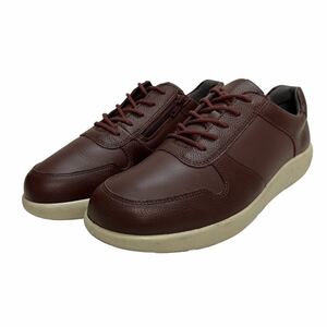 D113 ACHILLES SORBO Achilles *sorubo lady's walking shoes sneakers 23.5cm EEE bordeaux side Zip 