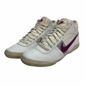 D367 NIKE ナイキ メンズ スニーカー US5.5 22.5cm ホワイト パープル シルバー