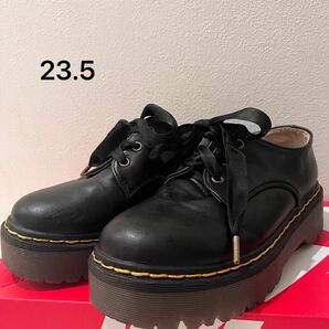 GRL グレイル 厚底ブーツ ブラック 靴 23.5 リボン レースアップ シューズ 量産 韓国 