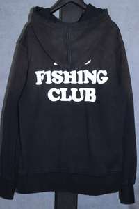 未使用 IRIE FISHING CLUB (アイリーフィッシングクラブ) SUNFADE 日焼け加工 スウェットパーカ / XL / 黒