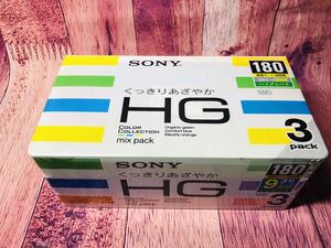 * новый товар нераспечатанный * SONY Sony 3pack 3T180HGSCB видеолента 