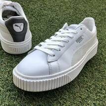 美品24.5 PUMA BASKET PLATFORM プーマ バスケット プラットフォーム HA149_画像2