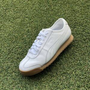 美品23.5 PUMA ROMA LEATHERプーマ ローマ レザー　HA175