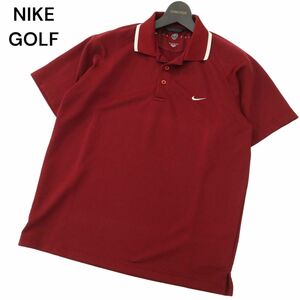 NIKE GOLF ナイキ ゴルフ 春夏 ロゴ刺繍★ 半袖 ポロシャツ Sz.S　メンズ　A4T04586_4#D