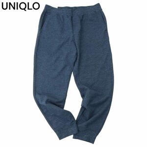 【新品 21AW】 UNIQLO ユニクロ 通年 スウェット★ アンクル ジョガー パンツ Sz.L　メンズ ネイビー 未使用　A4B02199_4#R