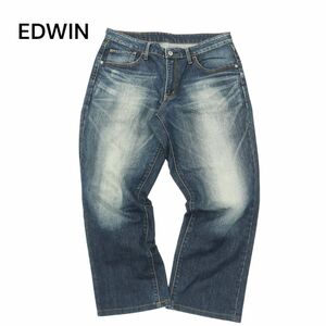 EDWIN エドウィン KQ034 GOLD RUSH★ 通年 USED加工 ストレッチ デニム パンツ ジーンズ Sz.33　メンズ　A4B02344_5#R