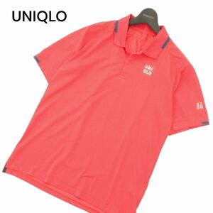 UNIQLO ユニクロ 春夏 【フェデラー 2021 全仏OPモデル】 半袖 RFドライ EX ポロシャツ Sz.L　メンズ 赤系 テニス　A4T05072_5#A