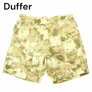 Duffer ダファー 春夏 【カモフラ 迷彩 総柄】 パッチワーク★ ワーク ショート パンツ Sz.L　メンズ 日本製　A4B02368_5#P