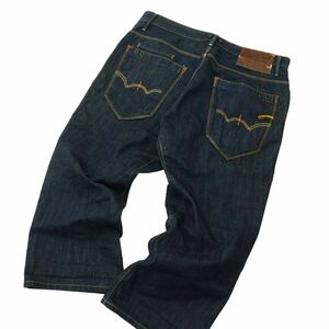 EDWIN Edwin весна лето EF593 через год цельный разрезание * укороченные брюки Denim брюки джинсы Sz.34 мужской большой размер A4B02366_5#P