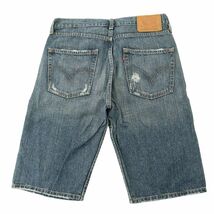 Levi's リーバイス SP534-02 ダメージ＆USED加工★ デニム ハーフ ショート パンツ ジーンズ Sz.32　メンズ　A4B02334_5#R_画像2