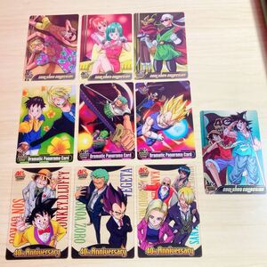 ③ 希少　ワンピース　ドラゴンボール　40周年　コラボカード　アニバーサリー　カード　当時物 森永　レア　孫悟空 アニメ　10枚セット