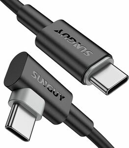 SUNGUY USB Type C ケーブル 0.5M 10Gbps L字 PD対応 18W