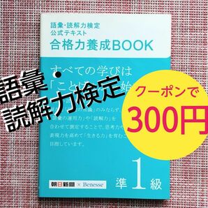 『語彙・読解力検定公式テキスト』合格力養成ＢＯＯＫ 準1級 朝日新聞社×ベネッセコーポレーション　