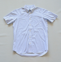 【 鎌倉シャツ Maker's Shirt 】ピンストライプ 半袖 ボタンダウンシャツ S /半袖シャツ_画像1