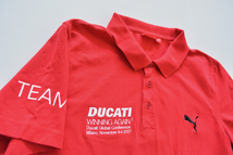 【 DUCATI × PUMA 】背中がかっこいい 半袖 ポロシャツ L /デュカティ/プーマ_画像3