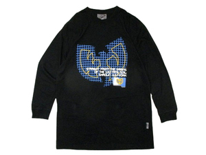 即決☆90'sWU-WEAR ウーウエア ロンT 黒 SIZE:2XL .Wu-Tang Clan ウータンクラン 36CHAMBERS CREW Ol' Dirty Bustard method man rza gz