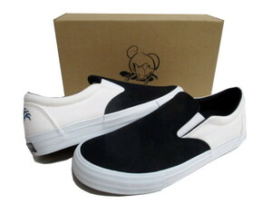 新品☆即決 POSSESSED SHOES ポゼストシューズ MARU SKATE GANG SLIP-ON スリッポン Black/White SIZE:US8.5(26.5cm) evisen エビセン 