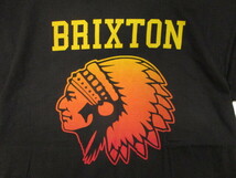 即決☆美品 BRIXTON ブリクストン Tシャツ インディアン 黒 SIZE:M huftc rvca ルーカ volcom former_画像2