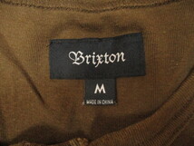 即決☆BRIXTON ブリクストン 半袖ヘンリーネック ポケットTシャツ ブラウン SIZE:M_画像6